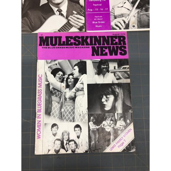 5 Muleskinner News Blue Grass Music Magazine 1975 Feb Mar Jun Jul & Aug Issues - Picture 4 of 8